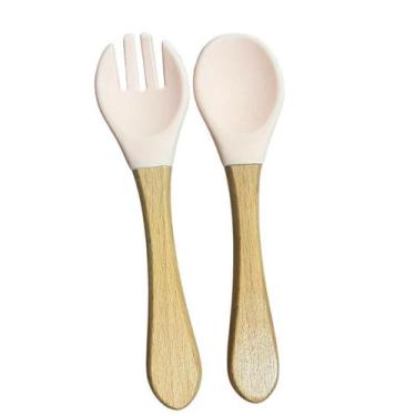Imagem de Conjunto de Talheres para Mãe e Bebê Garfo e Colher para Alimentação I