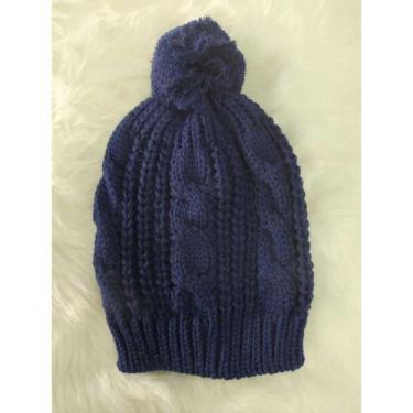 Imagem de Touca Gorro Frio Infantil Luxo Outono E Inverno De Tricô Em Lã Beanie 