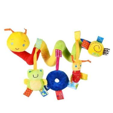 Imagem de Mobile Infantil Espiral com Chocalho de Pelúcia - Centopeia - Sem Marc