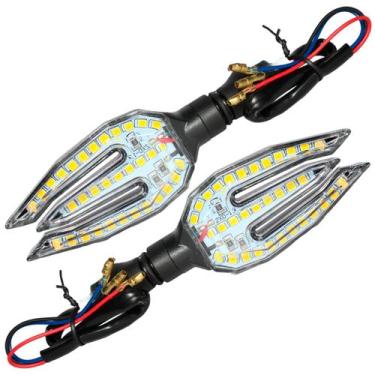 Imagem de Kit 2 pisca led Trident Universal CG125 CG150 Fan Titan CB300 XRE300 C