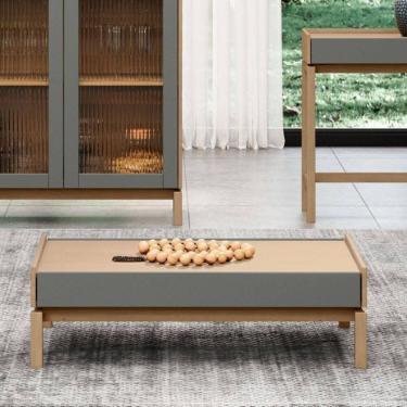 Imagem de Mesa de Centro Barcelona 30x100x60 cm Oak/Ferrolack