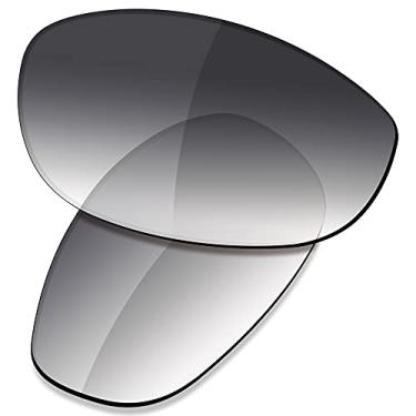 Imagem de Saucer Lentes de reposição premium para óculos de sol Oakley Monster Dog High Defense – Cinza dégradé polarizado