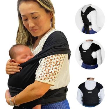 Imagem de Canguru Bebe Ergonomico Passeio Wrap Sling de Vestir Rescem Nascido Re