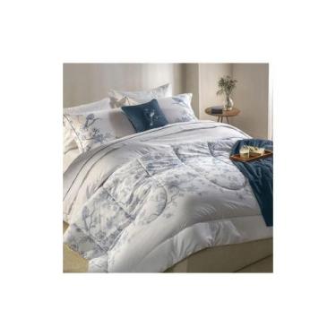 Imagem de Jogo de Cama Karsten Dora Percal 200 Fios, KING, BRANCO