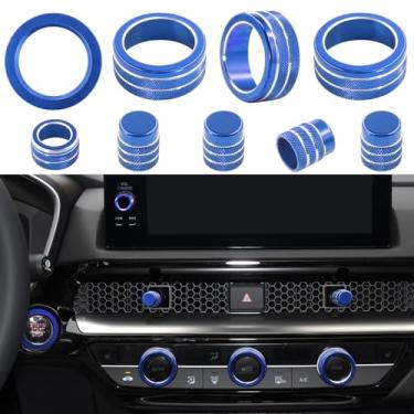 Imagem de LOCOY Tampa de botão de ventilação para Honda Civic 11ª geração de acessórios 2022 2023 2024, para Honda CRV 2023 2024 Tampa de botão de controle de ventilação, acabamento de alavanca de ventilação