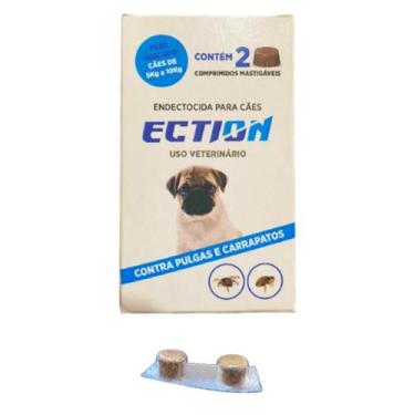 Imagem de ECTION  Anti Pulgas e Carrapatos para Cães de 5kg a 10kg Caixa com 2 U