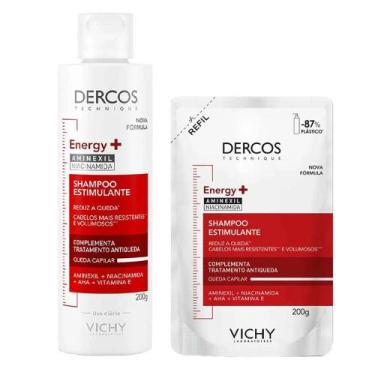 Imagem de Vichy Dercos Energy+ Kit  Shampoo 200ml + Refil 200ml, Kit