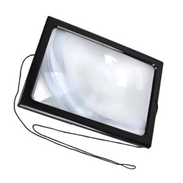 Imagem de Lupa de Página Grande Com Ampliação de 3x, 4 Luzes LED, Métodos Múltiplos Mãos-livres Dobráveis, Fácil de Ler, Viajantes e Em Trânsito Use