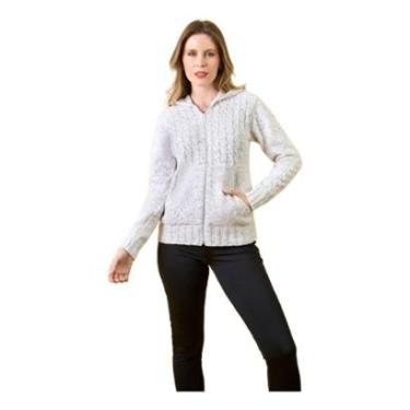 Imagem de Jaqueta Feminina Touca Tricot Premium Mousse Plus Size Bolso-Feminino