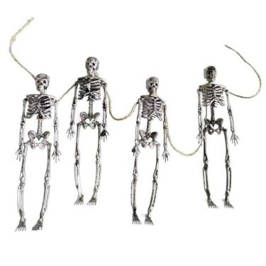 Imagem de Varal Decorativo De Esqueletos Halloween - 100cm