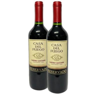 Imagem de Kit 2 Vinho Tinto Cabernet Sauvignon Casa Del Fuego 750ml