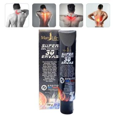 Imagem de 24 Super Gel Desodorante Massageador Mary Life 30 Ervas Bisnaga 150g