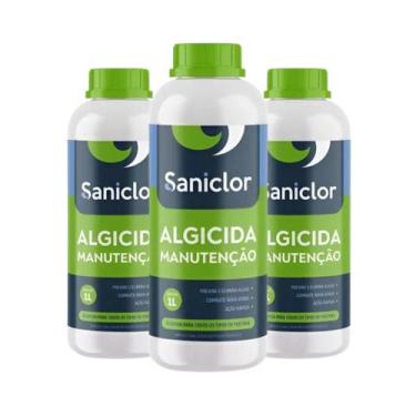 Imagem de Kit com 3 saniclor algicida manutenção 1 litro - 001939