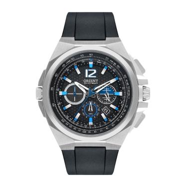 Imagem de Relógio Orient Flytech Prata Preto Masculino MBTPC007G2PX