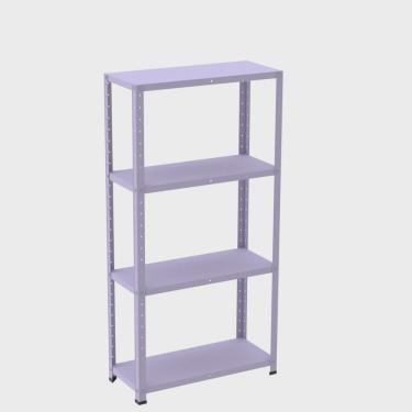 Imagem de Estante com Estrutura Metálica com 4 Prateleiras Espresso Móveis