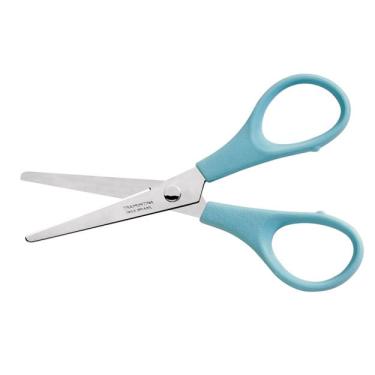 Imagem de Tesoura Escolar Supercort 4 polegadas Tramontina Aço Inox Azul