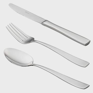 Imagem de Faqueiro 101 Peças Pisa Aço Inox Prata - Wolff