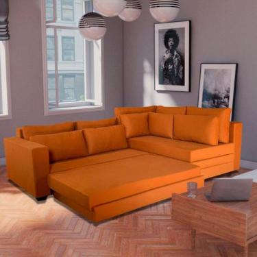 Imagem de Sofá de Canto SFC_MA 013 que se Transforma em Sofá Cama de Casal Resis