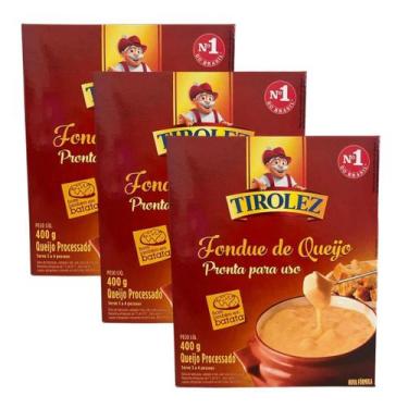 Imagem de Kit 03 Unidades 400g De Fondue De Queijo Tirolez
