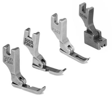 Imagem de Kit 4 Calcador Para Pregar Zíper Em Maquina Reta Industrial - Levolpe