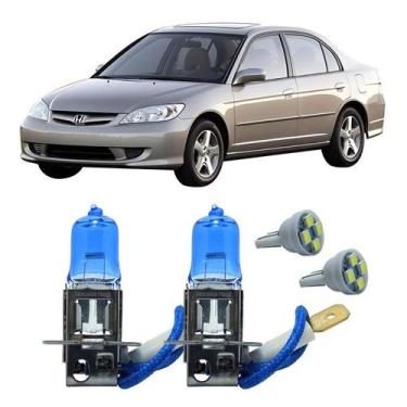 Imagem de Par Lâmpadas H3 12V 55W Super Branca 4300K Civic 1992 A 2003 - FullLig
