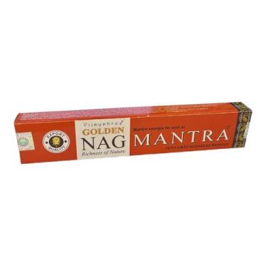 Imagem de Incenso Massala Golden Nag Vareta Goloka Mantra Unidade - Lua Mística 