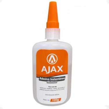 Imagem de Cola Adesivo Instantâneo 100G Metal,Borracha,Plástico E Etc - Ajax