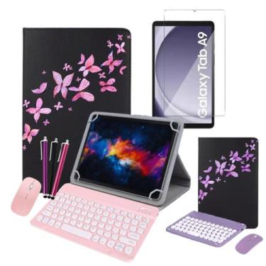Imagem de Kit Capa Giratória com Suporte Para Tablet Samsung Galaxy Tab A9 8.7 X
