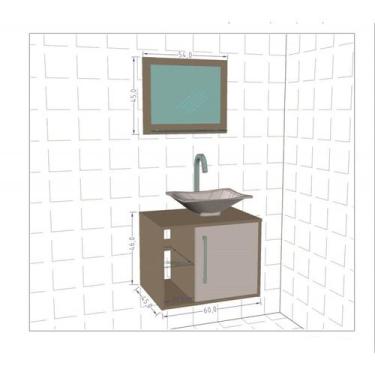 Imagem de Conjunto Gabinete Para Banheiro Com 3 peças Baden - Bechara - Conjunto
