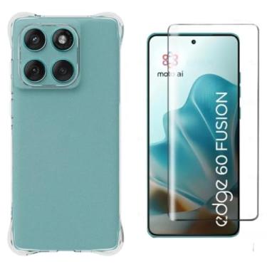 Imagem de Kit Capa Case Capinha e Película 3D Vidro Para Moto Edge 60 Fusion (Kit Completo)
