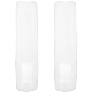 Imagem de Generic Capa para controle remoto de TV, 2 peças, capa para controle remoto de ar condicionado, capa protetora de silicone para controle remoto, caixa de controle de silicone para televisão
