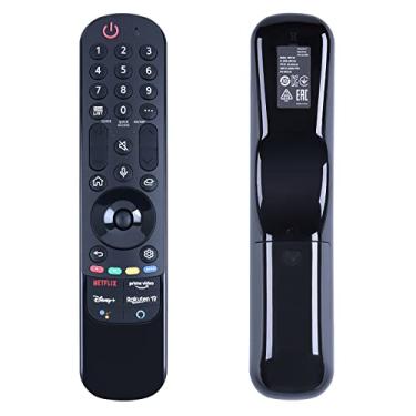 Imagem de AN-MR21GA MR21GA Voice Magic Controle remoto compatível com LG 2021 QLED TV A1, C1, G1 Series TVs QNED90 QNED99 NANO7 NANO80 NANO85 NANO90 NANO99 UP75 UP80