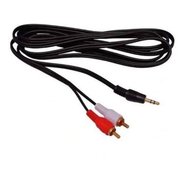 Imagem de Cabo Auxiliar P2 Macho X Rca Macho Audio 1,8M Som