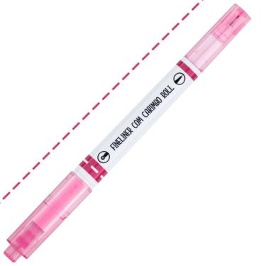 Imagem de Caneta Hidrográfica Fineliner 0.4mm Com Carimbo Roll Brw Rosa