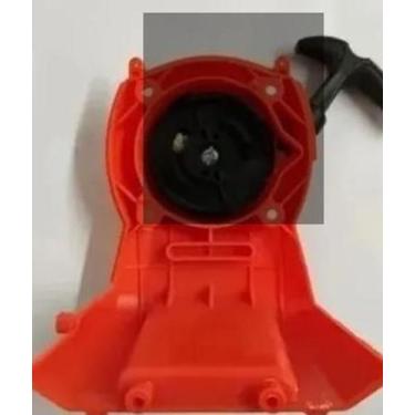 Imagem de Puxador Partida Laranja Completa - Roçadeira Nakasaki 58cc - Nakazaki