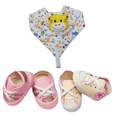 Imagem de Kit 3 Peças Presente Bebê Com Tênis E Naninha Menino Menina - Koala Ba