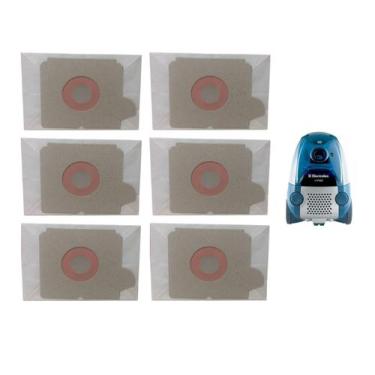 Imagem de Kit com 6 sacos descartaveis aspirador de pó electrolux powerforce ult