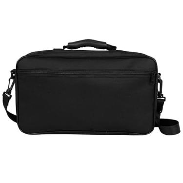 Imagem de Estojo Para Oboé, Bolsa Impermeável Preta Em Tecido Oxford Design De Capacidade, Portátil Com Alça Removível E Borracha Trava