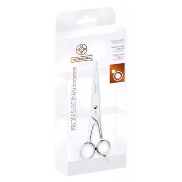 Imagem de Tesoura Para Cabelo Mundial Bronze Fio Laser BC-341