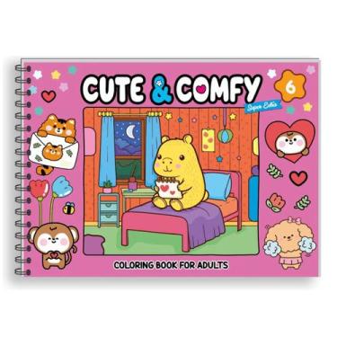 Imagem de Livro de Colorir Cute & Comfy Super Extra Capa Dura Edição 6 - Editora