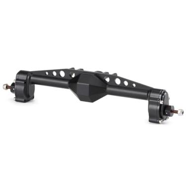 Imagem de CobraCrawler Machined 7075 Aluminum One Piece Construction Offset Portal Axle with BTA Servo Mount for Axial Capra SCX10 III LCG Cheater Rigs (Black Rear Axle)