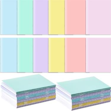 Imagem de Jetec 60 minicadernos pastel a granel, 7,6 x 12,7 cm, cadernos de anotações para viagem, para aniversário, primavera, Páscoa, presentes, sala de aula, material de escritório
