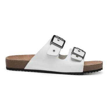 Imagem de Sandália Feminina Branca - sapattaria dos pés, 42