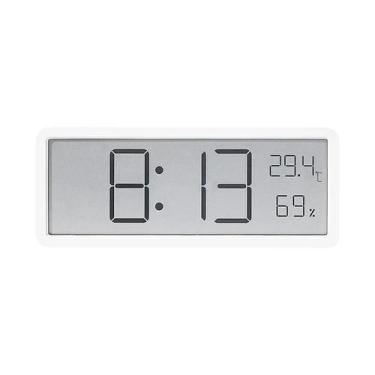 Imagem de Relógio De Parede Digital LCD Com Exibição De Temperatura E Umidade Do