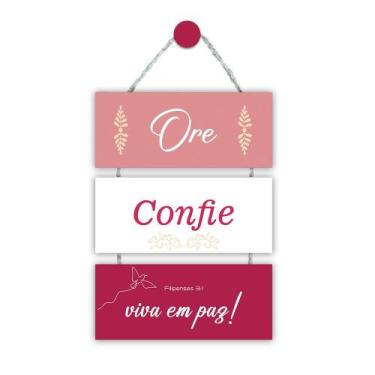 Imagem de Placa de Porta Religiosa para Casa Apartamento Seja Bem Vindo Lar Deus