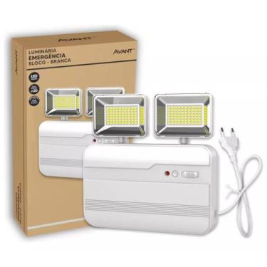 Imagem de Luminaria Led Emergencia Bloco Evo 12w 6000K Branco Frio Bivolt 4h de 