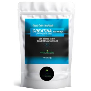 Imagem de Creatina Penta Hidratada Pura em pó 500grs Mundo Amazônia