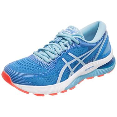 Imagem de ASICS Gel-Nimbus 21 Tênis de corrida feminino, Blue Blue Coast Skylight 400, 6 us
