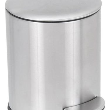 Imagem de Lixeira De Chão Para Banheiro 5l Inox 26x26x20cm - Redonda