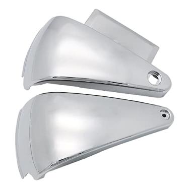 Imagem de FENGREN Capas De Carenagem Bateria Esquerda E Direita Para Motocicleta, Painel Lateral, Tampa Do Tanque Óleo Kawasaki Vulcan 800 400 Vn800 Vn400 Classic 1995-2006 (Cromado)